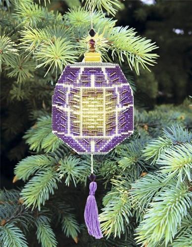 Christmas tree toy. Plastic Canvas Cross-stitch kit T-28C Colorful lanterns