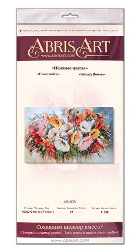 Bead Embroidery Kit - Delicate flowers AB-805