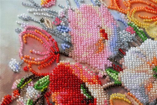 Bead Embroidery Kit - Delicate flowers AB-805