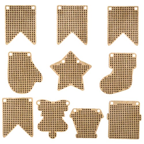 Set of blanks for embroidery on wood FLSW-009