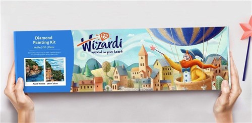 Softness WD061 10.6 x 14.9 inches Wizardi Diamond Painting Kit