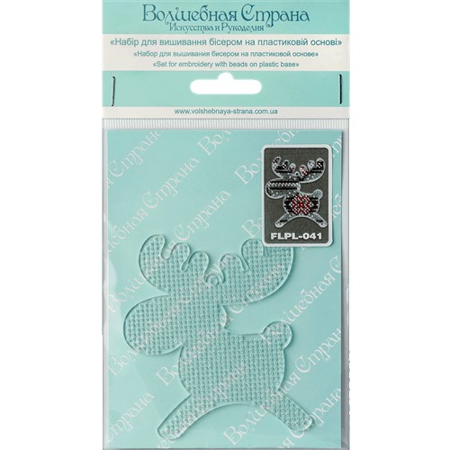 Bead embroidery kit on a plastic base FLPL-041