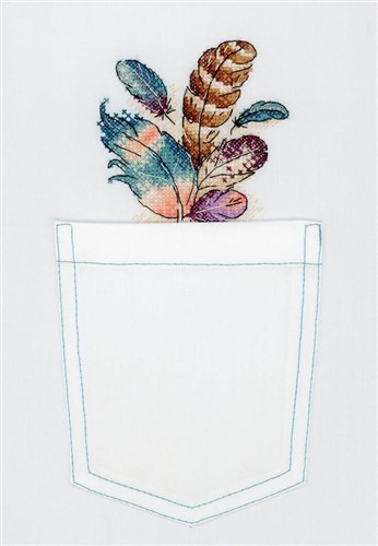 Cross Stitch on Clothes Airy Bouquet B-243 / SV-243