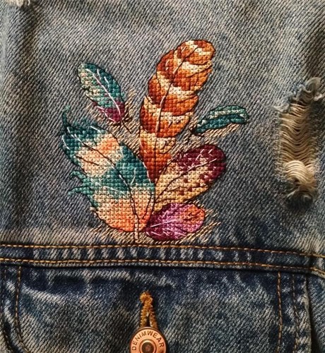 Cross Stitch on Clothes Airy Bouquet B-243 / SV-243