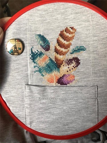 Cross Stitch on Clothes Airy Bouquet B-243 / SV-243