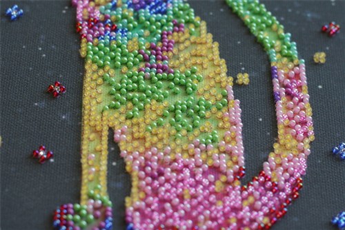 Main Bead Embroidery Kit Kittens' purrings AB-744