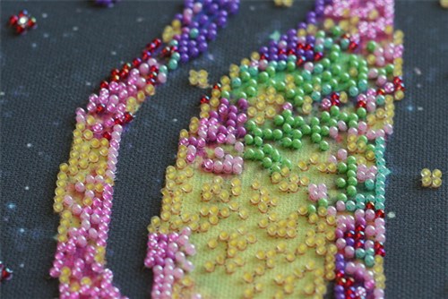 Main Bead Embroidery Kit Kittens' purrings AB-744