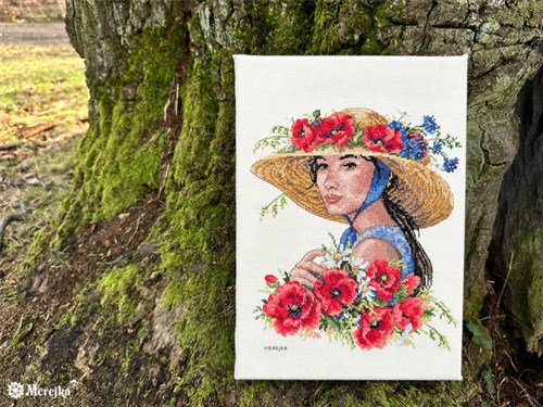 Flower Hat K-250 Counted Cross-Stitch Kit