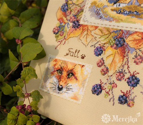 Autumn Sampler K-131 Counted Cross-Stitch Kit
