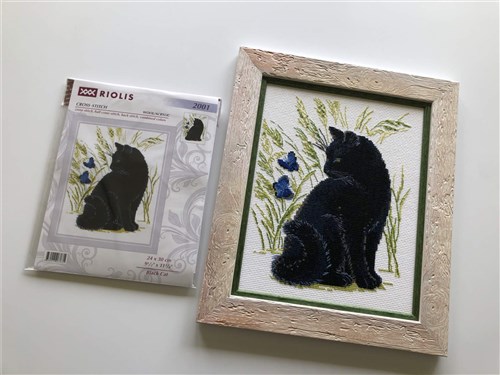 Black Cat R2001 Counted Cross Stitch Kit