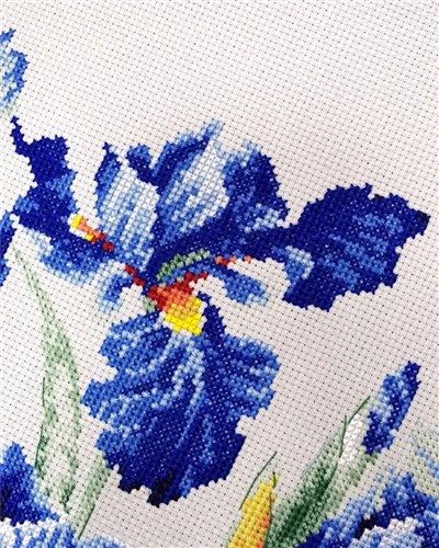 Blue Irises R2102 Counted Cross Stitch Kit