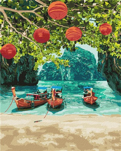 Painting by Numbers kit Holidays in Thailand KHO2291