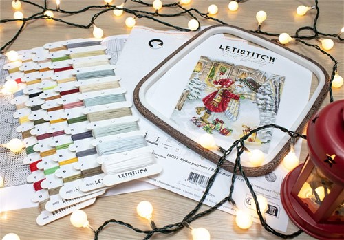 Winter playtime L8057 Counted Cross Stitch Kit