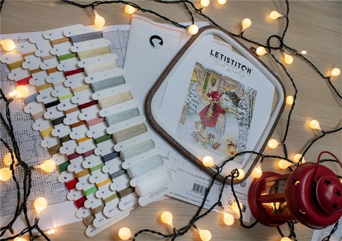 Winter playtime L8057 Counted Cross Stitch Kit