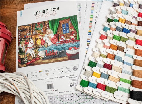 Getting ready for the Christmas L8074 Counted Cross Stitch Kit