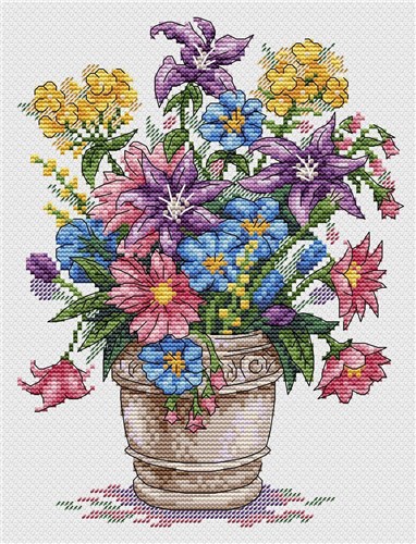 Bouquet of Inspiration SM-501 Counted Cross-Stitch Kit