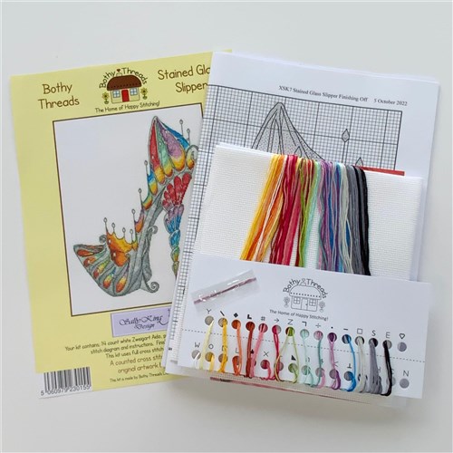 Stained Glass Slipper XSK7 Counted Cross Stitch Kit