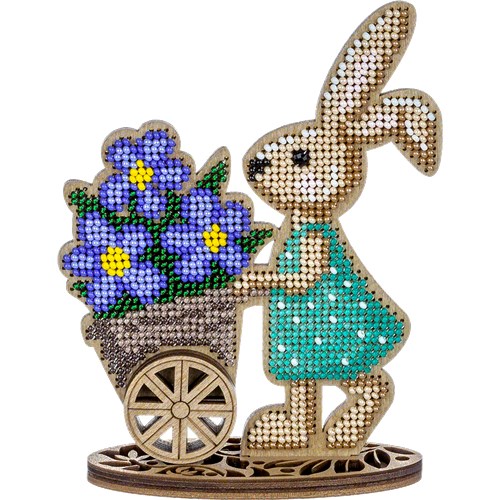 Bead embroidery kit on wood FLK-425