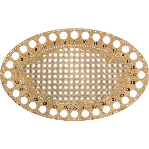 Blank for embroidery with thread on wood FLHW-018