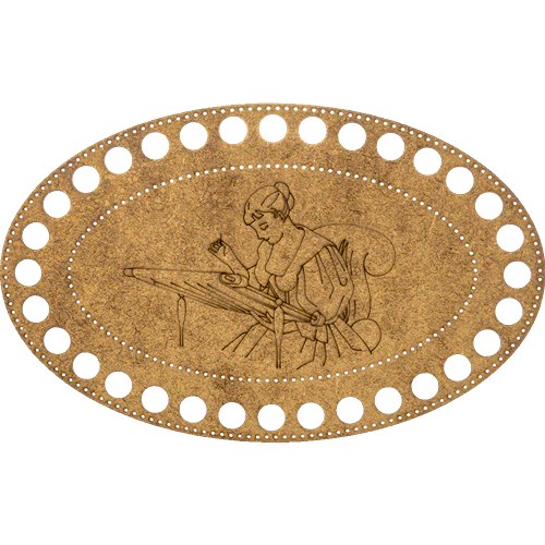 Blank for embroidery with thread on wood FLHW-018