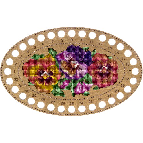 Blank for embroidery with thread on wood FLHW-015