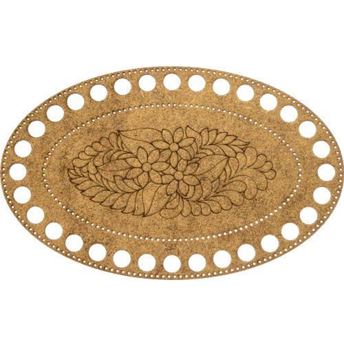 Blank for embroidery with thread on wood FLHW-015