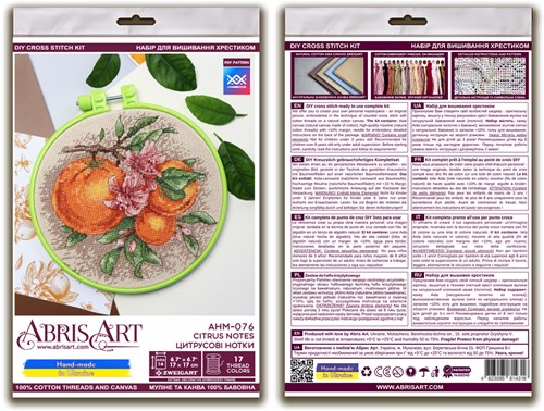 Cross-stitch kits Citrus notes AHM-076