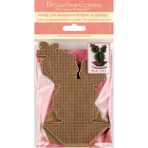 Bead embroidery kit on wood FLK-191