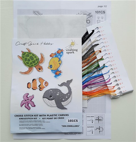 "Sea Dwellers" 101CS Counted Cross-Stitch Kit