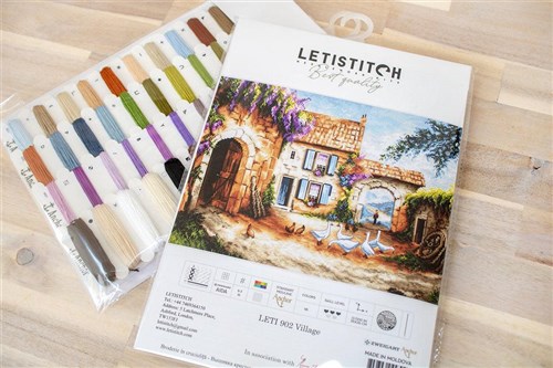 Counted Cross Stitch Kit Village Leti902