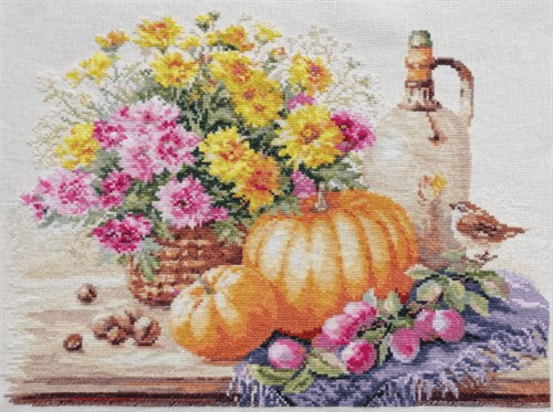Still life with Pumpkin 5-15 Counted Cross-Stitch Kit