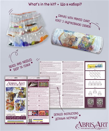 Main Bead Embroidery Kit - Flower honey AB-906