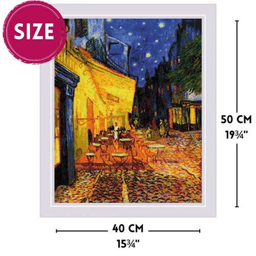 Caf√© Terrace at Night after V. Van Gogh's Painting R2217 Counted Cross Stitch Kit
