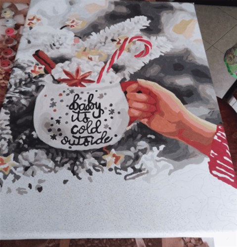 Painting by Numbers kit Crafting Spark Warm Sweetness L045 19.69 x 15.75 in