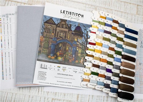 Counted Cross Stitch Kit Moonlight Manor L8013