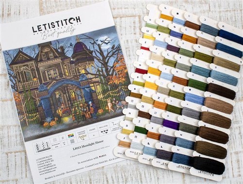 Counted Cross Stitch Kit Moonlight Manor L8013