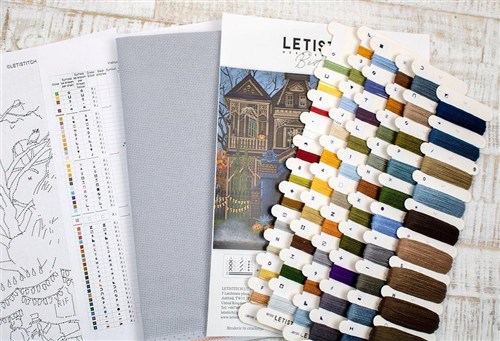 Counted Cross Stitch Kit Moonlight Manor L8013