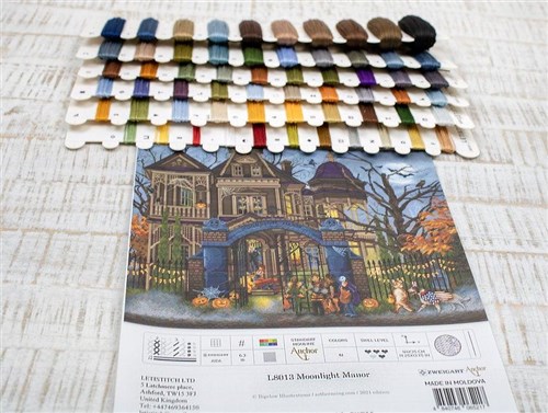 Counted Cross Stitch Kit Moonlight Manor L8013