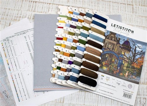 Counted Cross Stitch Kit Moonlight Manor L8013