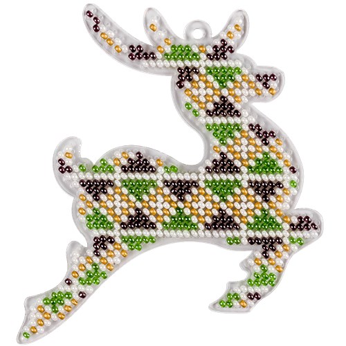 Bead embroidery kit on a plastic base FLPL-044