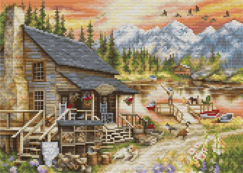 Log Cabin BU5020L Counted Cross-Stitch Kit