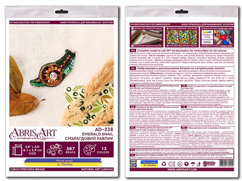 Decoration Emerald snail AD-238
