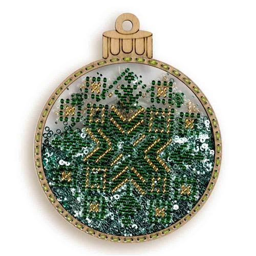 Set for embroidery with beads on a plastic base FLPL-059