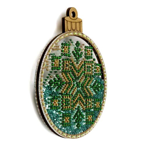 Set for embroidery with beads on a plastic base FLPL-059