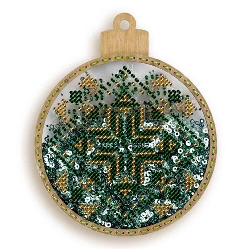 Set for embroidery with beads on a plastic base FLPL-059