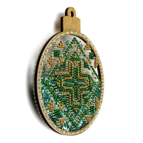 Set for embroidery with beads on a plastic base FLPL-059