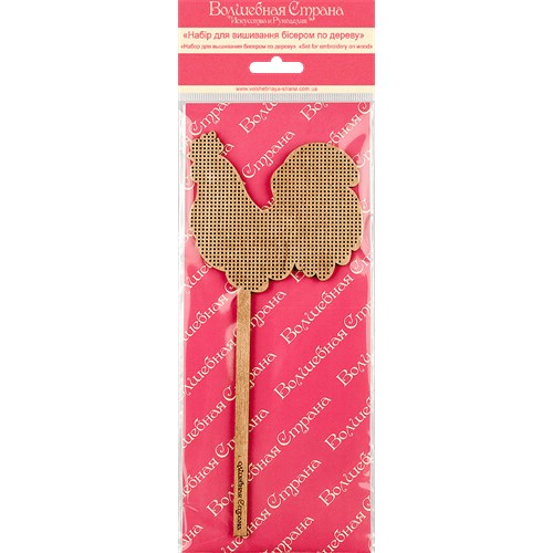 Bead embroidery kit on wood FLK-120