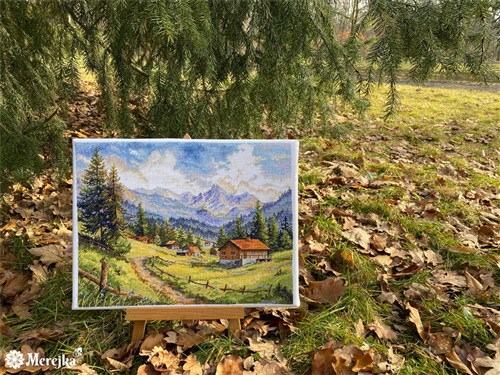 The Chamonix Valley K-244 Counted Cross-Stitch Kit