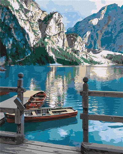 Painting by Numbers kit Mountain peace KHO2763
