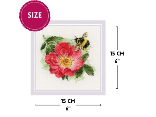 Furry Bumblebee R2210 Counted Cross Stitch Kit